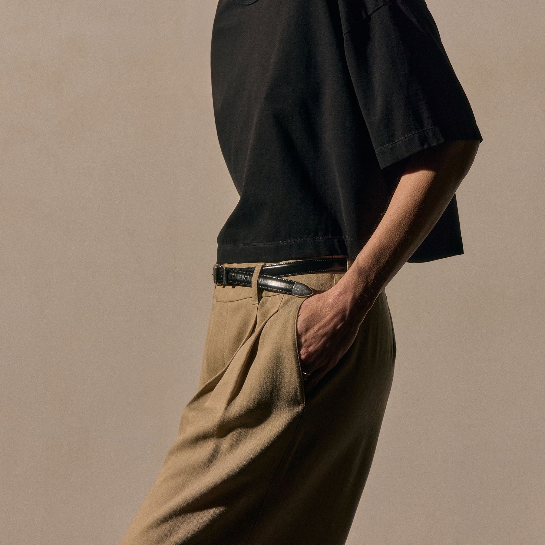 Heavy Luxe Jersey Shrunken Tee