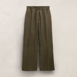 Linen Pant in Army Green | James Perse Los Angeles