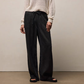 Linen Pant in Black | James Perse Los Angeles