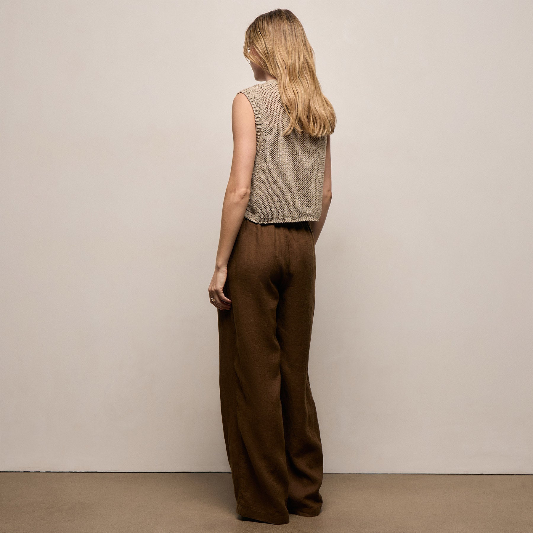 Linen Pant in Cocoa | James Perse Los Angeles