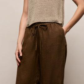 Linen Pant in Cocoa | James Perse Los Angeles