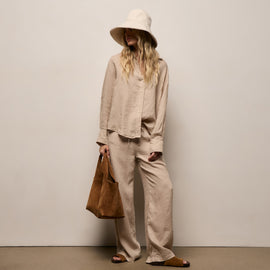 Suede Tote - Tabacco