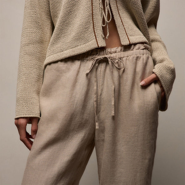 Linen Pant in Stone | James Perse Los Angeles