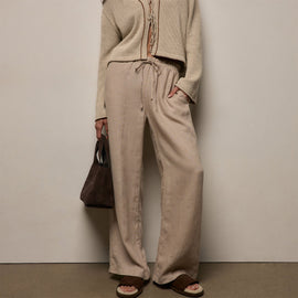 Linen Pant in Stone | James Perse Los Angeles
