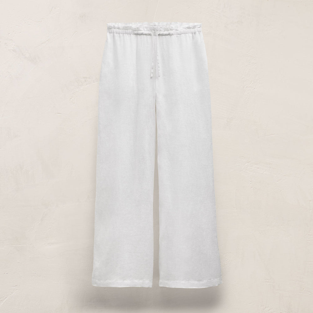 Linen Pant in White | James Perse Los Angeles