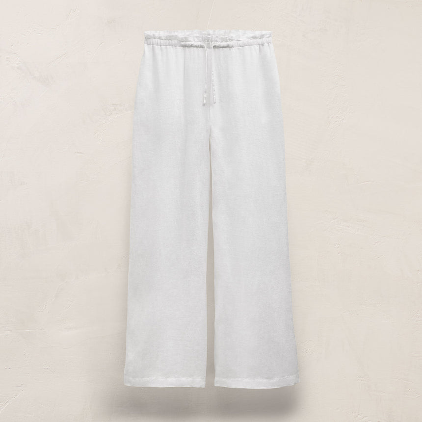Linen Pant in White | James Perse Los Angeles