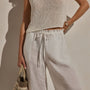 Linen Pant in White | James Perse Los Angeles