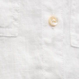 Linen Cropped Pocket Shirt in White | James Perse Los Angeles