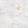Linen Cropped Pocket Shirt in White | James Perse Los Angeles