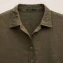 Linen Oversized Shirt in Army Green | James Perse Los Angeles