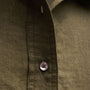 Linen Oversized Shirt in Army Green | James Perse Los Angeles