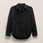 Linen Oversized Shirt in Black | James Perse Los Angeles
