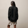 Linen Oversized Shirt in Black | James Perse Los Angeles