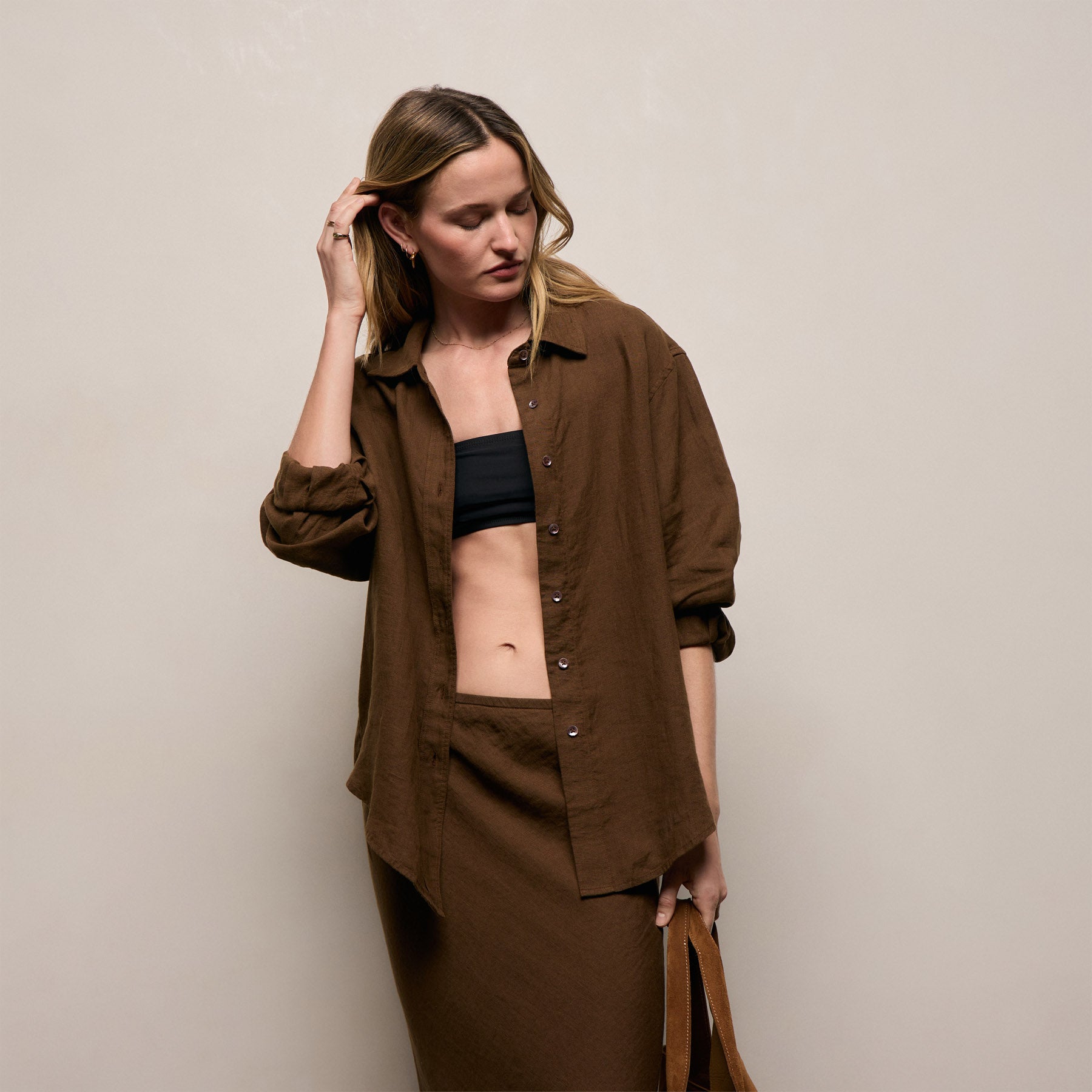 Linen Oversized Shirt from James Perse - $265