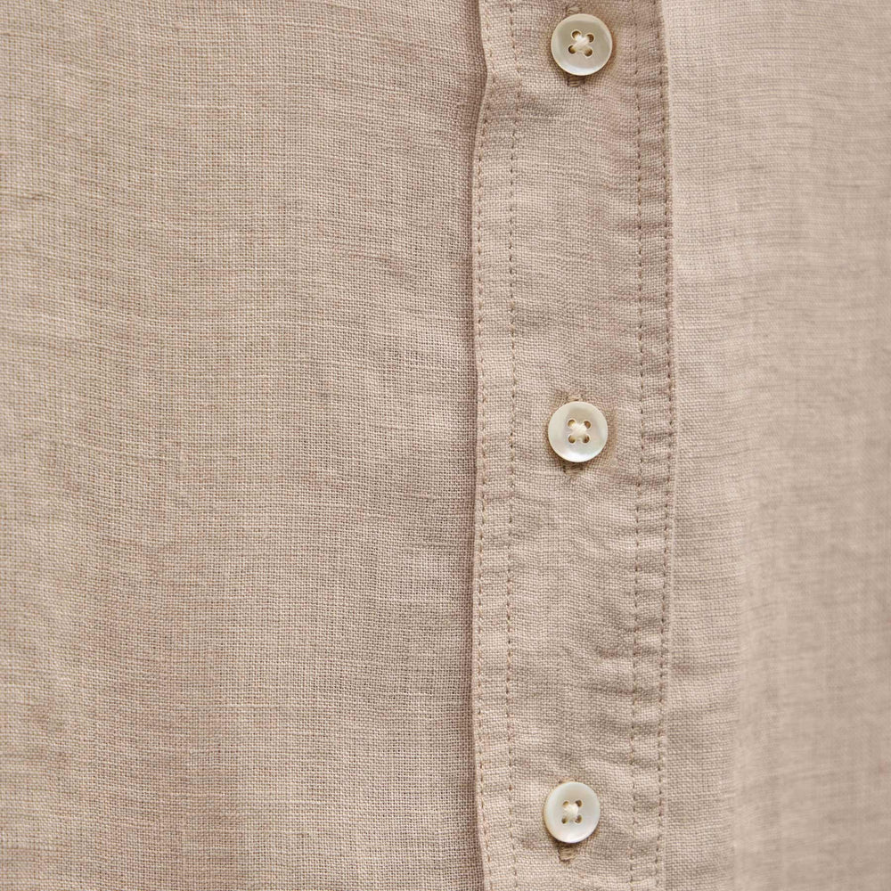 Linen Oversized Shirt in Stone | James Perse Los Angeles