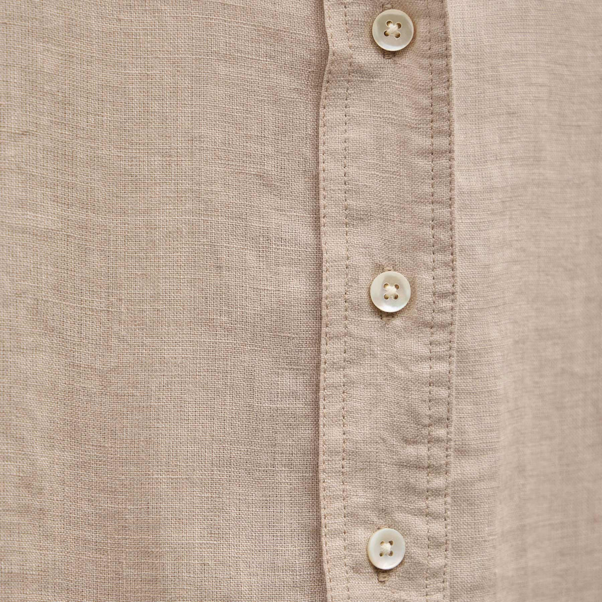 Linen Oversized Shirt in Stone | James Perse Los Angeles