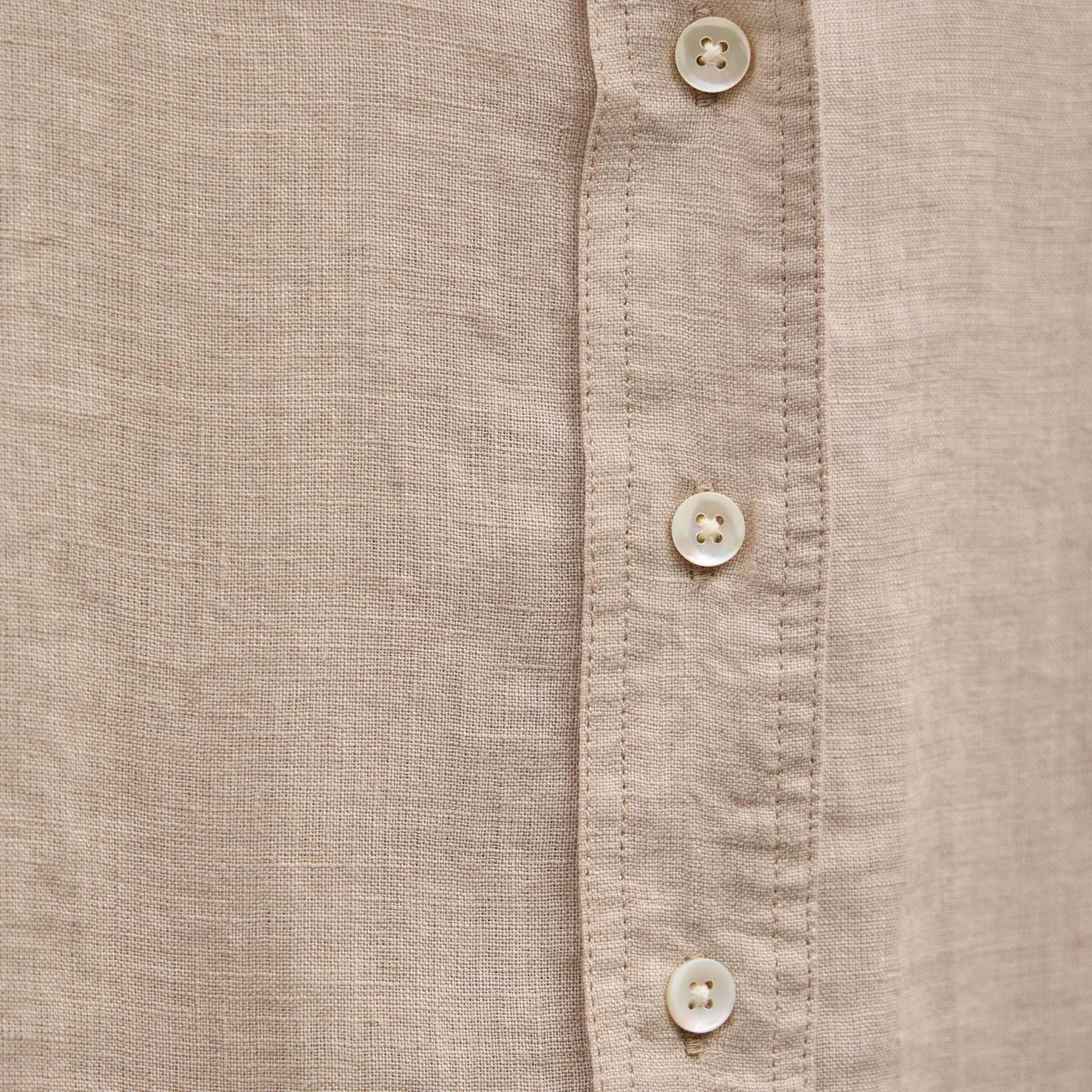 Linen Oversized Shirt in Stone | James Perse Los Angeles