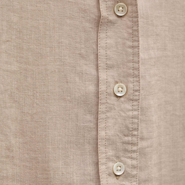 Linen Oversized Shirt in Stone | James Perse Los Angeles
