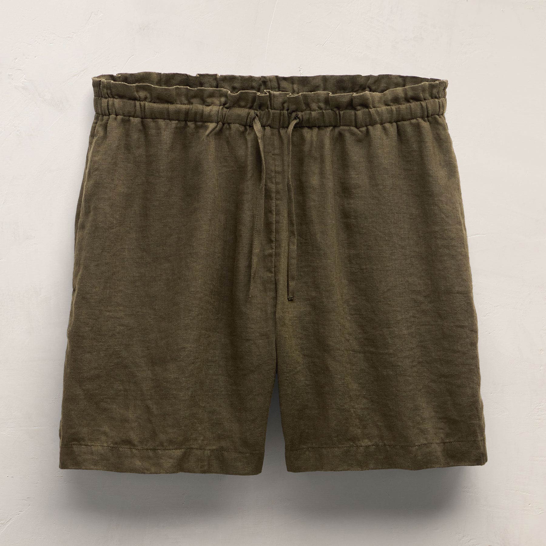 Linen Short in Army Green | James Perse Los Angeles