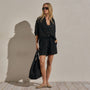 Linen Short in Black | James Perse Los Angeles