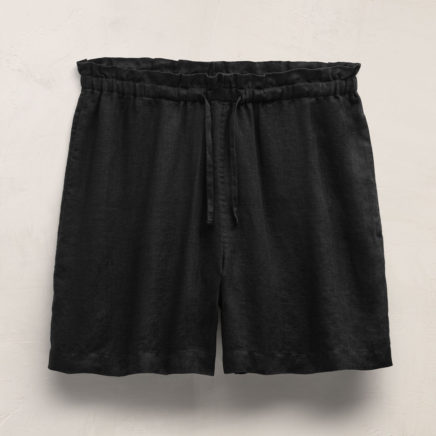 Linen Short in Black | James Perse Los Angeles
