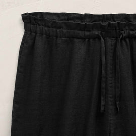 Linen Short in Black | James Perse Los Angeles
