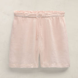 Linen Short in Light Rose Quartz | James Perse Los Angeles