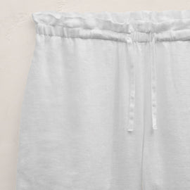 Linen Short in White | James Perse Los Angeles