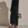 Linen Skirt in Black | James Perse Los Angeles