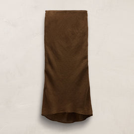 Linen Skirt in Cocoa | James Perse Los Angeles