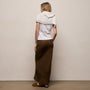 Linen Skirt in Cocoa | James Perse Los Angeles
