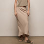 Linen Skirt in Stone | James Perse Los Angeles