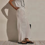Linen Skirt in White | James Perse Los Angeles