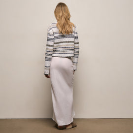 Linen Skirt in White | James Perse Los Angeles