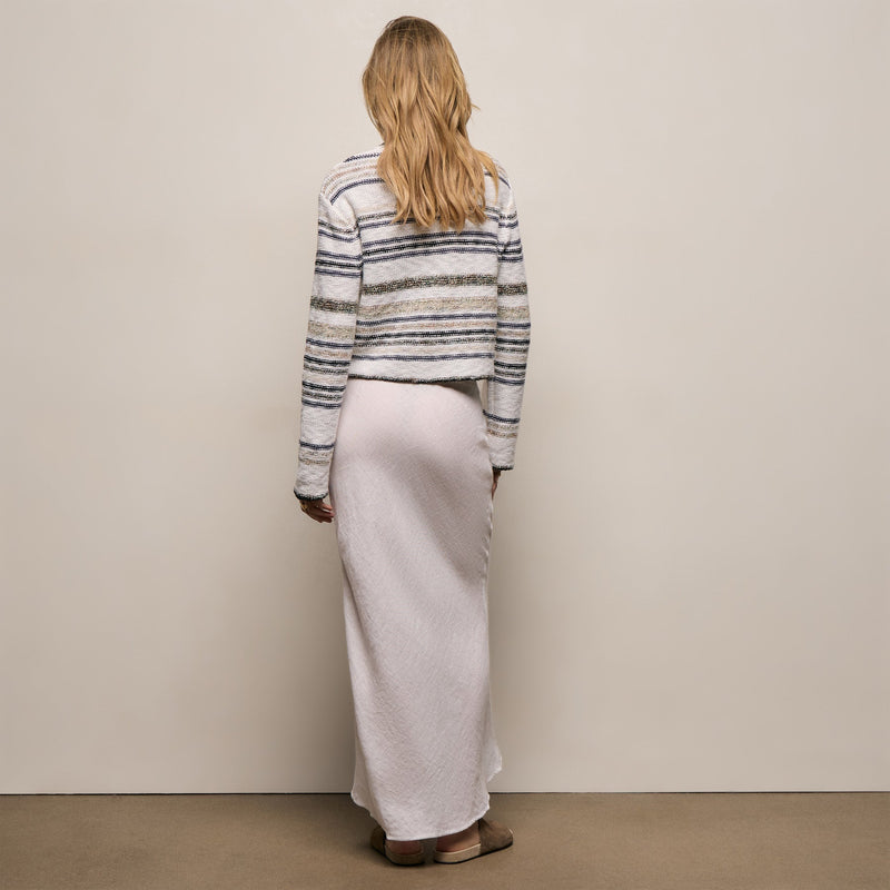 Linen Skirt in White | James Perse Los Angeles