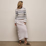 Linen Skirt in White | James Perse Los Angeles