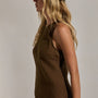 Linen Halter Maxi Dress in Cocoa | James Perse Los Angeles