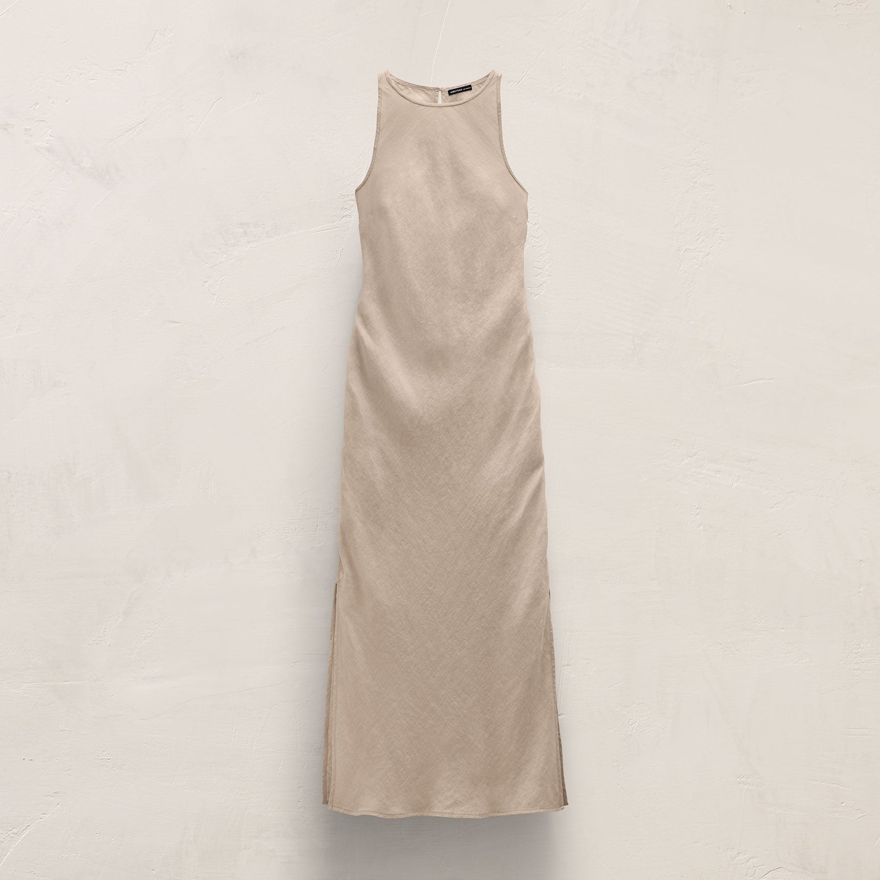halter linen maxi dress James Perse Linen Halter Maxi Dress