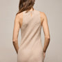 Linen Halter Maxi Dress in Stone | James Perse Los Angeles