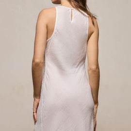Linen Halter Maxi Dress in White | James Perse Los Angeles