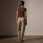 Stretch Lotus Deep V Short Sleeve Tee in Americano | James Perse Los Angeles