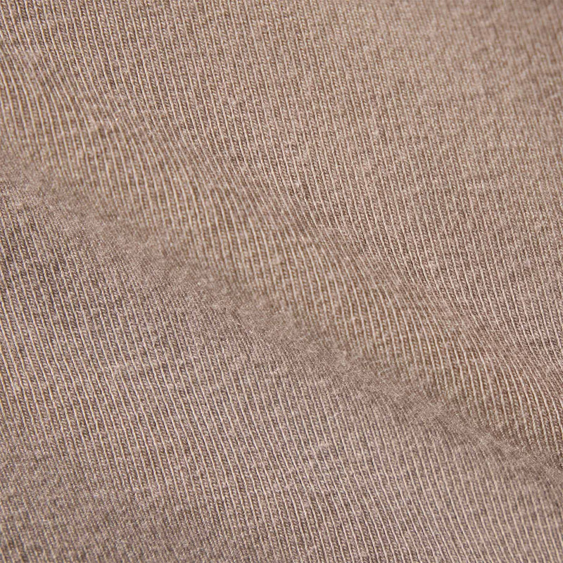 Stretch Lotus Deep V Short Sleeve Tee  in Tan | James Perse Los Angeles