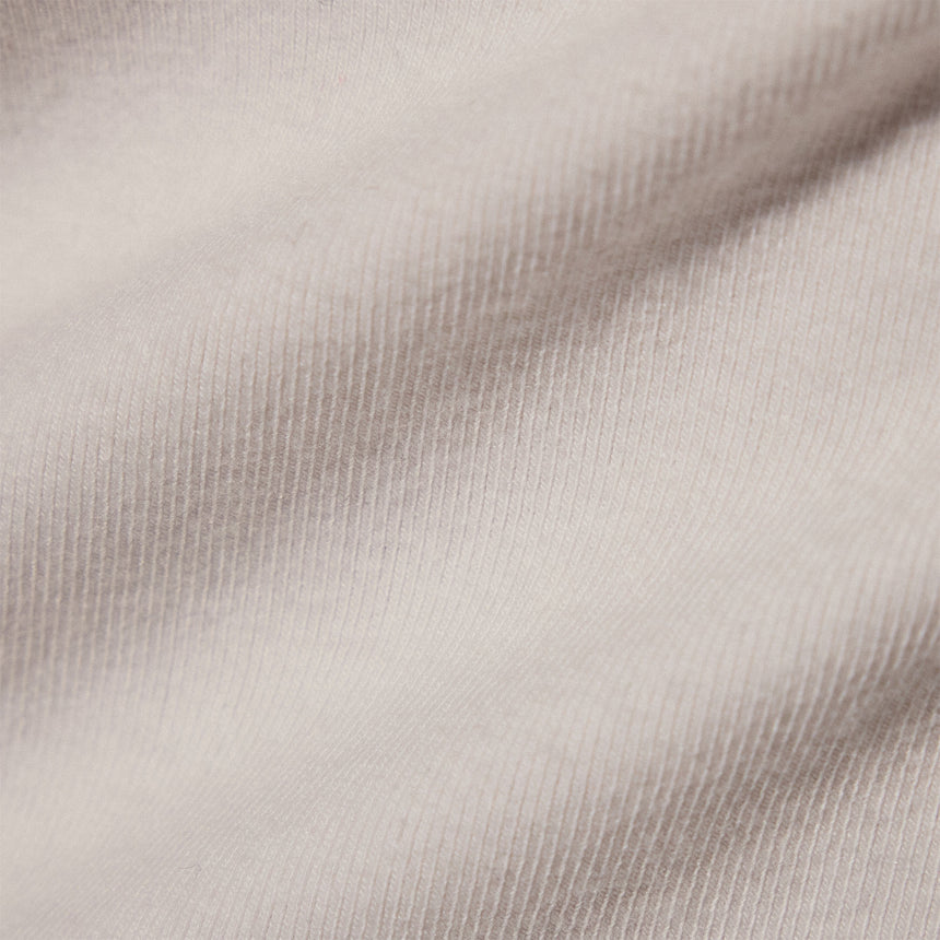 Stretch Lotus Rib Wide V Knit Top in White | James Perse Los Angeles