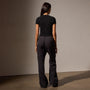 Lotus Sretch Rib Short Sleeve Sport Tee in Black | James Perse Los Angeles