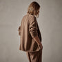 Cashmere Shawl Collar Relaxed Cardigan in Chestnut | James Perse Los Angeles