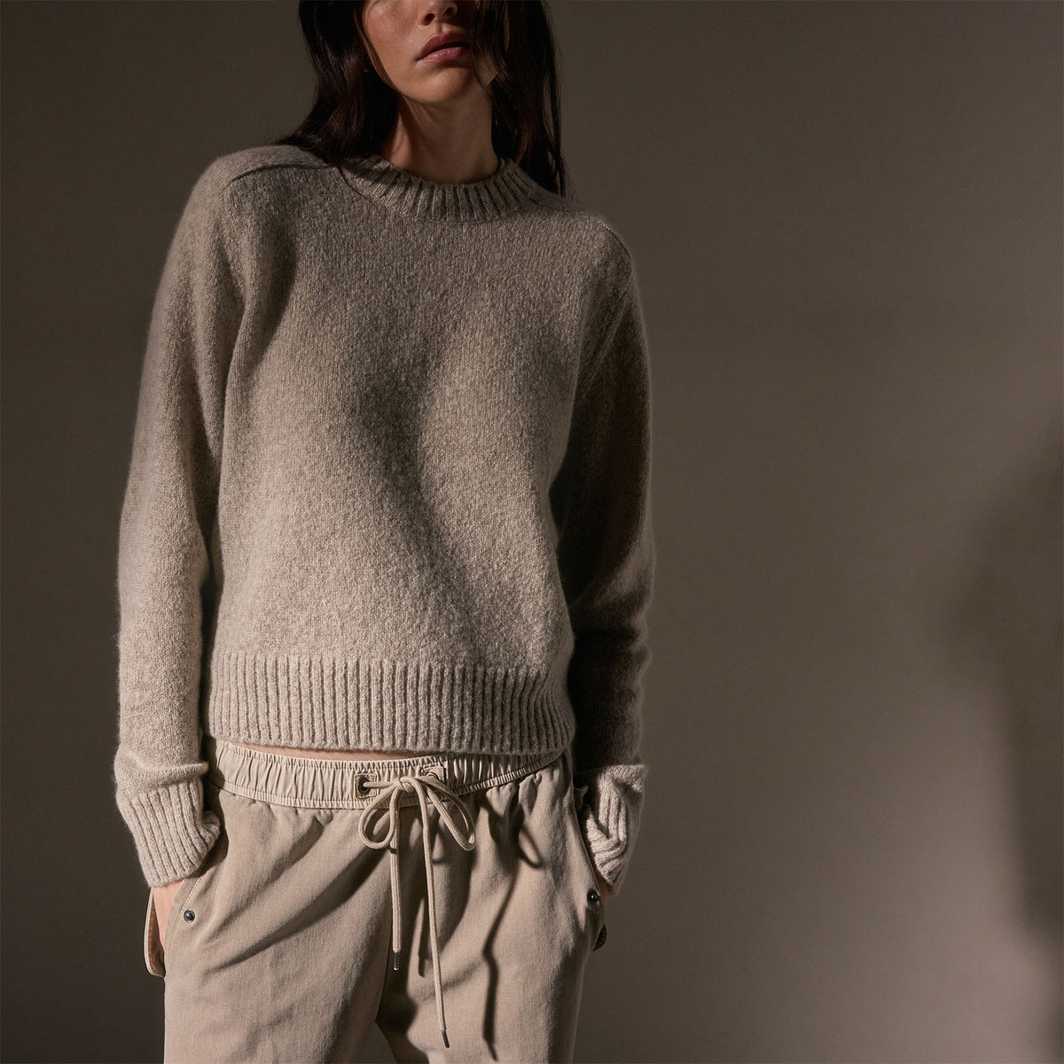 Women's Cashmere Crew Gift Set in Azure/Hazel | James Perse Los Angeles