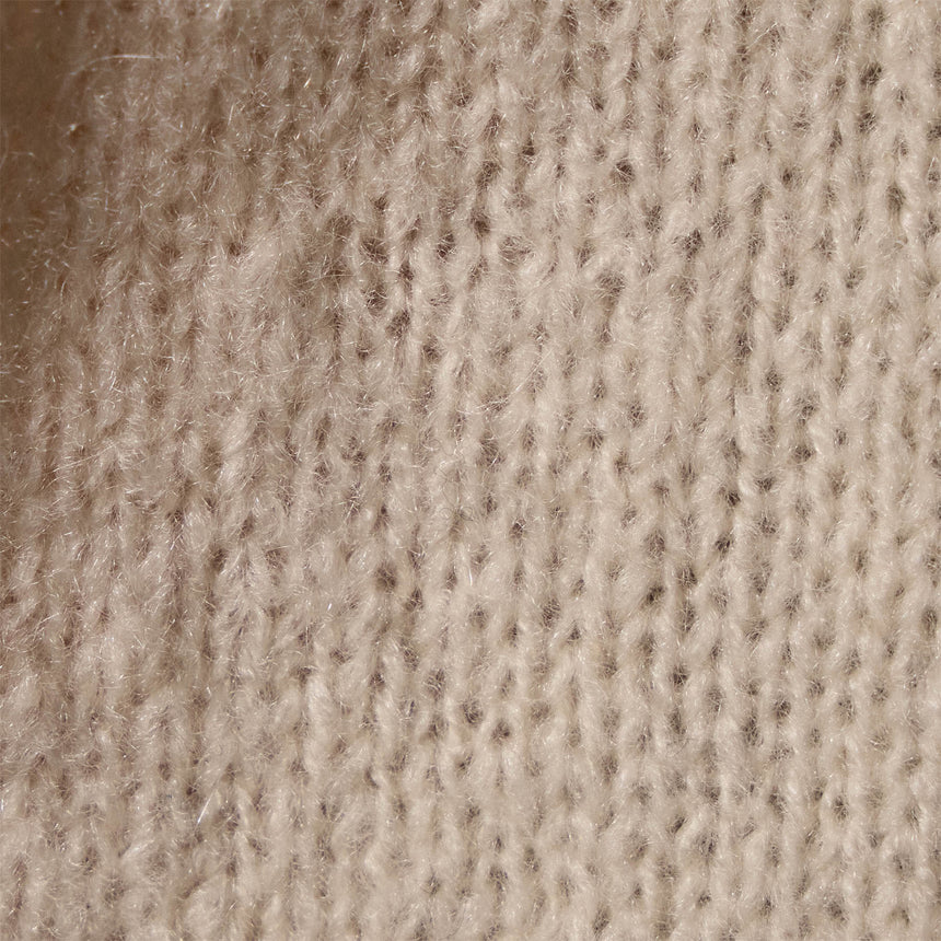 Cashmere Saddle Shoulder Crew Neck in Ivory | James Perse Los Angeles