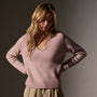 Women's Cashmere Soft V Neck Sweater Set in Degas, Ivory | James Perse Los Angeles