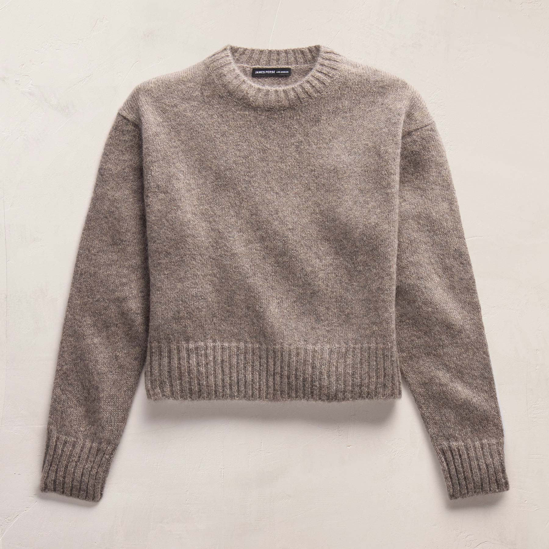 Lightweight Textured Cashmere Crew