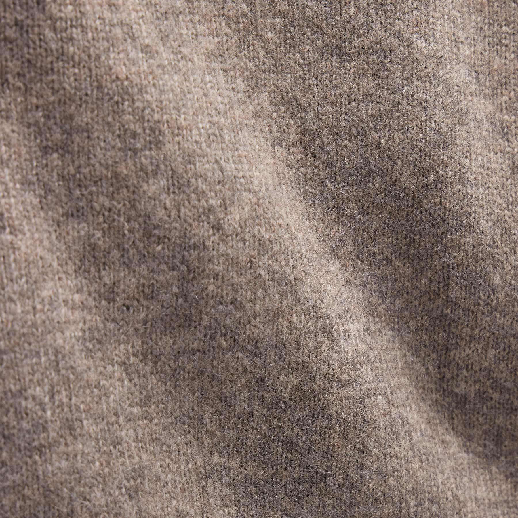 Lightweight Textured Cashmere Crew in Beige Melange | James Perse Los Angeles FLAT